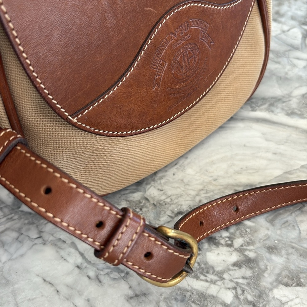 Vintage Marley Hodgkin No. 79 bag, tan/camel vacas and brown leather brass - Picture 12 of 13